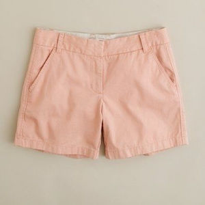 J. Crew Broken in 100% cotton 5" chino short